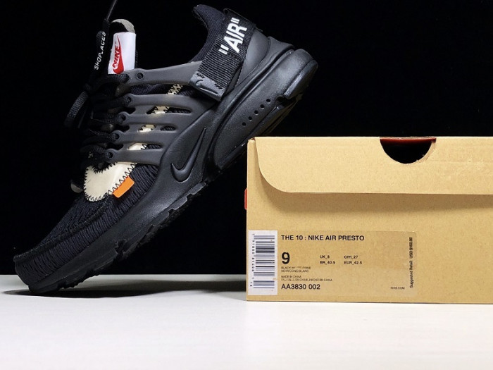 nike air presto ow black (2018) aa3830-002