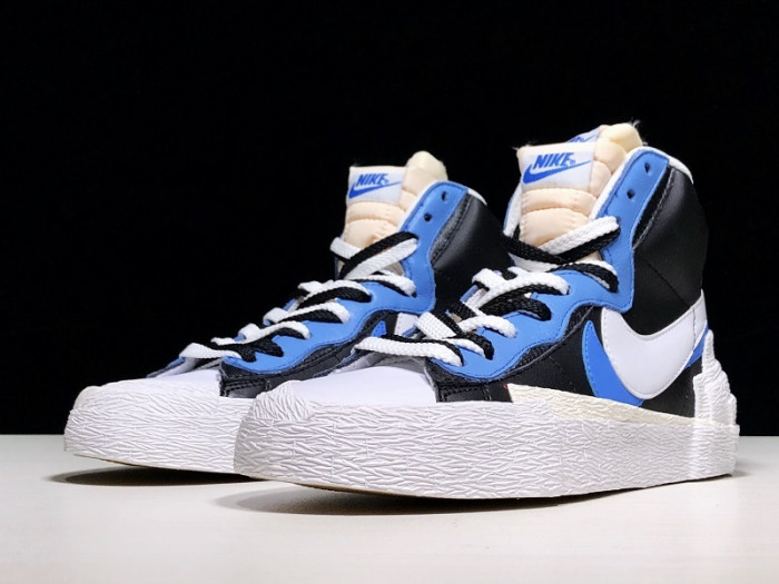 nike blazer mid sacai white black legend blue bv0072-001