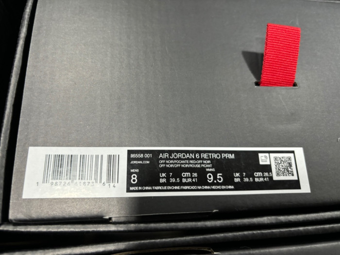 Air Jordan 6 Premio “BIN 23” II6558-001