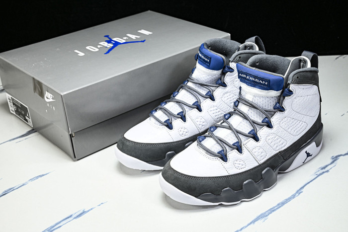 AIR JORDAN 9 White/French Blue-Flint Grey HV4794-100