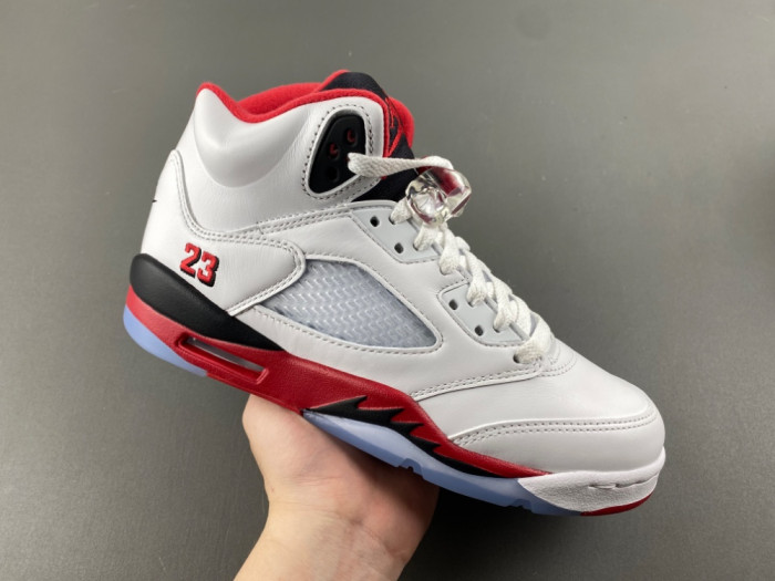 Air Jordan 5 “Fire Red Black Tongue” HQ7980-101