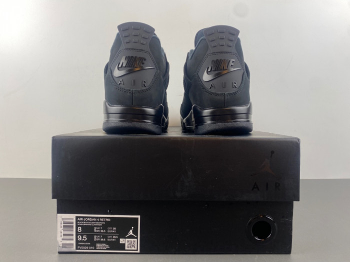 Air Jordan 4 “Black Cat” 2025 FV5029-010