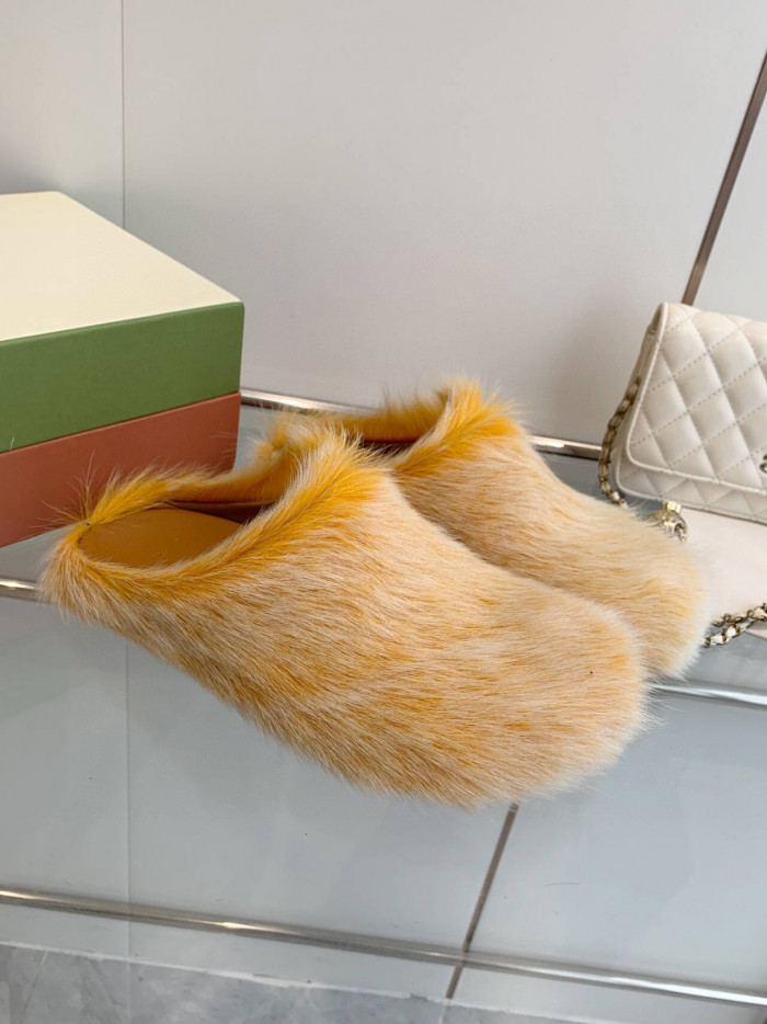 MA SLIDE WHITE FUSSBETT SABOT LOAFERS MAR-015