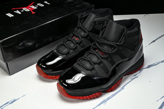 Air Jordan 11 Retro "Black Red" 378037-326