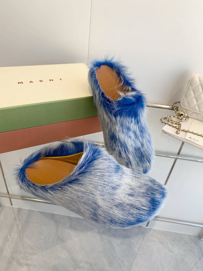 MA SLIDE WHITE FUSSBETT SABOT LOAFERS MAR-017