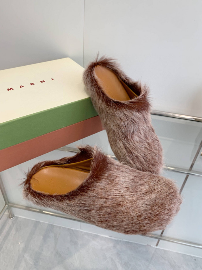 MA SLIDE WHITE FUSSBETT SABOT LOAFERS MAR-016
