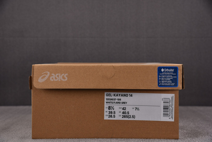 As1cs gel-kayano 14 white fjord grey 1203a537-106